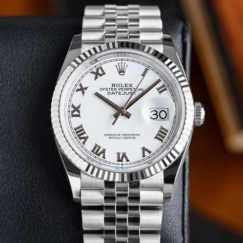 rolex datejust 36 aufziehen|rolex datejust 36mm white dial.